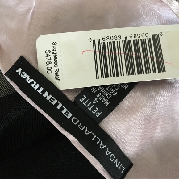 Linda Allard Ellen Tracy silk beaded v-neck tank top. petite size 4 - Picture 7 of 8